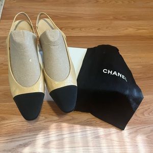 Classic Slingback Chanel Shoes.Size 41 is US 11.